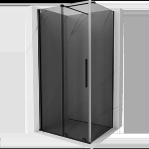 Mexen Velar Плъзгаща се душ кабина 110 x 90 см, графит, черна - 871-110-090-41-70 (871-110-090-41-70)