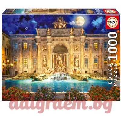 Educa Пъзел educa 19923 - 1000 части - Фонтанът Ди Треви, Рим (edu19923)