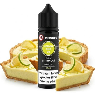 Monkey liquid LEMON LADY V2 citronový koláč shake & vape 10 ml