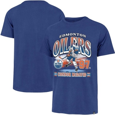 47 Brand pánské tričko Connor McDavid #97 Edmonton Oilers NHL Franklin Player Name & Number T-Shirt