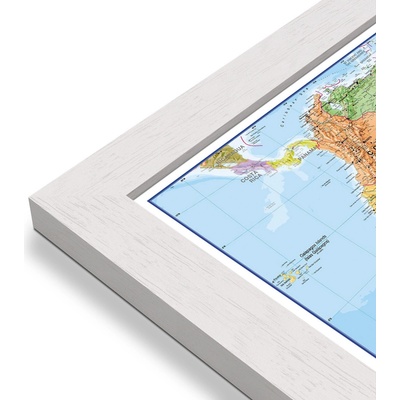 Maps International Jižní Amerika - nástěnná politická mapa 100 x 120 cm Varianta: mapa v dřevěném rámu, Provedení: Pegi bílý
