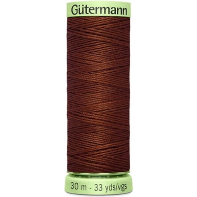 Nit PES Gütermann JEANS - extra silná 30 (30m) barva 230 - hnědá