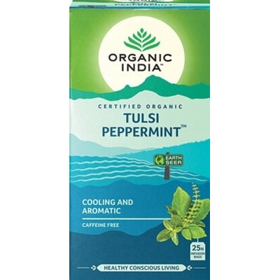 Organic India Čaj Tulsi Peppermint 25 vrecúšok