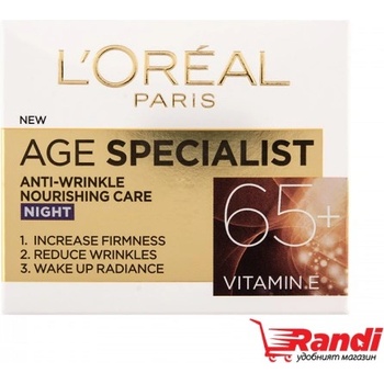 Крем за лице L`Oreal Age Specialist 65+нощен 50мл