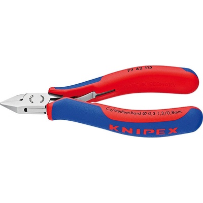 KNIPEX Kleště boční štípací pro elektroniku 115 mm, špičaté čelisti, knipex 7742115