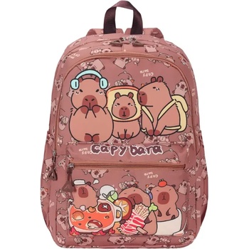 Capybara Раница Capybara детска, с две отделения, пепел от рози