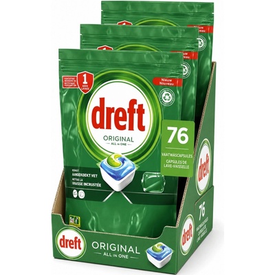 Dreft Original tablety do myčky All in1 3 x 76 ks – Hledejceny.cz