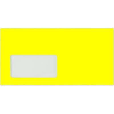 Neonově žlutá obálka s okénkem 110x220 mm (DL)