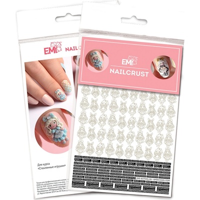 Vodolepka NAILCRUST Pattern Slider Black 45 Dolls