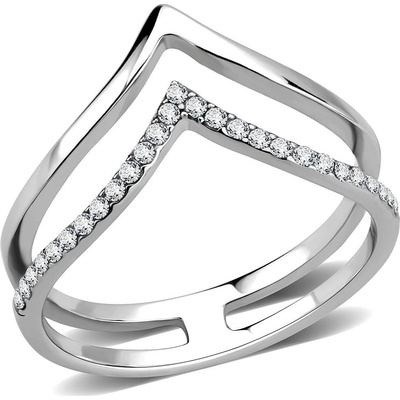 Mabell Dámský prsten z chirurgické oceli WHITNEY CZ221DA308 6C45