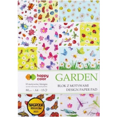 Paper Design Papíry s motivem A4 15 listů 80g GARDEN 30 motivů
