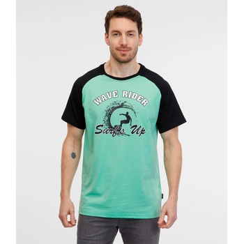 Sam 73 Черно-зелена мъжка тениска SAM 73 Esteban Sam 73 | Zelen | МЪЖЕ | XXL