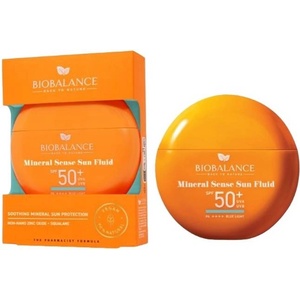 BIOBALANCE Слънцезащитен флуид за лице Mineral Sense, SPF50+, 40 g - baby