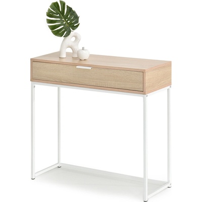 Catalina Moderná konzola NOELA 80 cm dub sonoma + biely rám