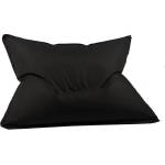 Pufrelax Пуф Голяма възглавница, 350л. , Magic Pillow - Teteron Black, Перящ се калъф, За открито, Пълнеж от Полистиролни перли (PUF-G-MP-TEX-BL)