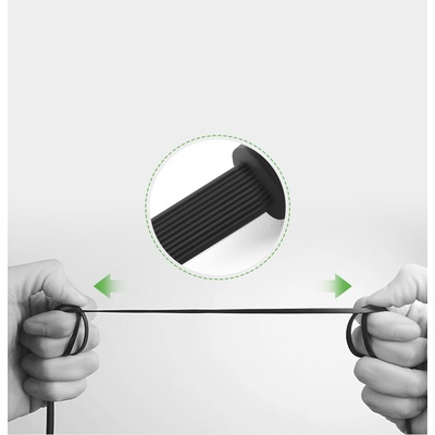 UGREEN Качествен 3.5 мм. аудио кабел (500 см) - Ugreen AV119 Right Angle Flat Audio Cable (сребрист) (10729)