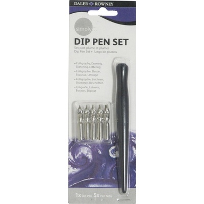 Daler Rowney Simply Kaligrafická sada Black 5 ks