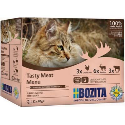 Bozita Cat kousky masa v želé multipack 12 x 85 g