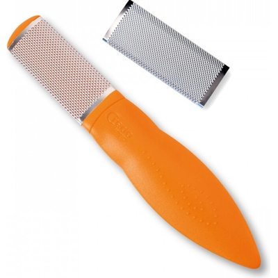 CREDO Škrabka na paty Flat callus rasp POP ART Oranžová