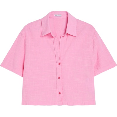 Bershka Блуза розово, размер M