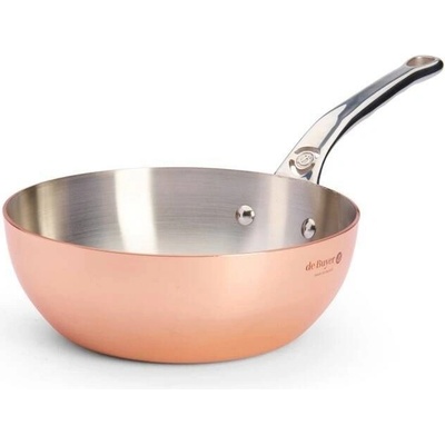 de Buyer Pánev PRIMA MATERA hluboká měděná rukojeť z nerezové oceli průměr 20 cm výška 7,2 cm váha 1,32 kg