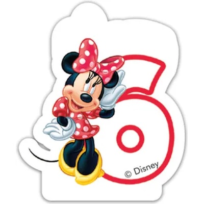 Procos Свещ за рожден ден на Мини - число 6