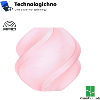 Bambu Lab PLA Translucent Bambu Cherry Pink With Spool (A17-R1-1.75-1000-SPL)