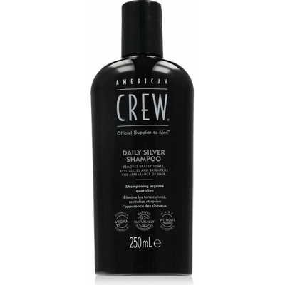 American Crew Daily Silver šampon pro každodenní péči o šedivé vlasy 250 ml