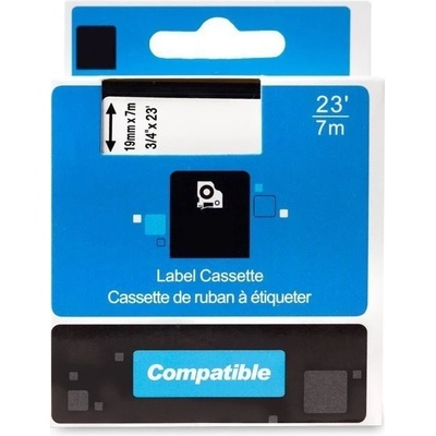 Páska PrintLine kompatibilní s DYMO 45805 Páska, pro tiskárny štítků, kompatibilní s DYMO 45805, S0720850, 19mm, 7m, červený tisk/bílý podklad, D1 PLTD34