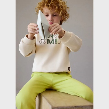 MAYORAL Суичър без цип "athletics" в бежов цвят за мини момче Mayoral