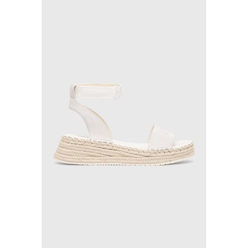 Calvin Klein Jeans Сандали Calvin Klein Jeans SPORTY WEDGE ROPE SU CON в бяло с платформа YW0YW00977 (YW0YW00977)