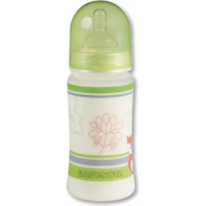 Baby-Nova Пластмасово шише с широко гърло Baby Nova PA - 300 ml, Гора (48002) - ozone