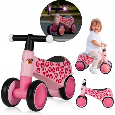 Lionelo SAMMY 15 cm Palcové svietiace rukoväte riadidiel Ružová