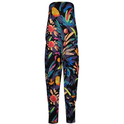 Urban classics Гащеризон Urban classics Viscose Bandeau jumpsuit - Black (Black Fruity)