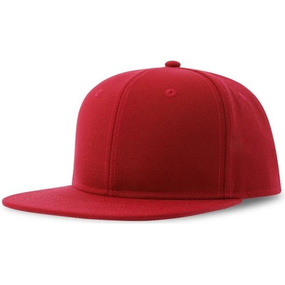 Atlantis Headwear Snap Back-S 6 panelová baseballová COT-33025500499 Červená