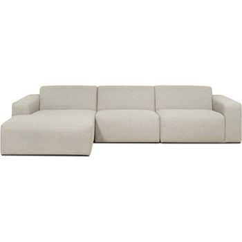 Scandic Бежово-кремав ъглов диван (ляв ъгъл) Roxy - Scandic (Roxy big chaiselong left 8 beige)