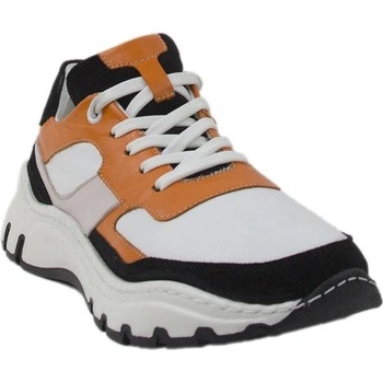 Image 1 of Български обувки Дамски маратонки в бежово, оранжево и черно 0223orange