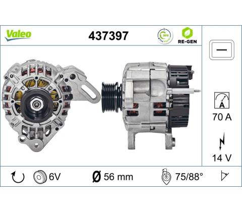 VALEO Alternátor 437397