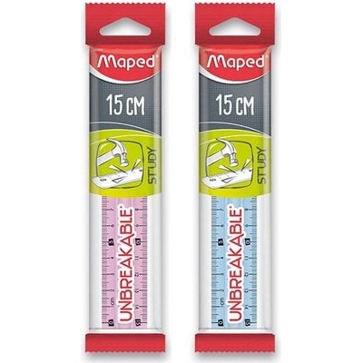 Maped Pravítko Study Unbreakable 45310 15 cm – Zboží Živě