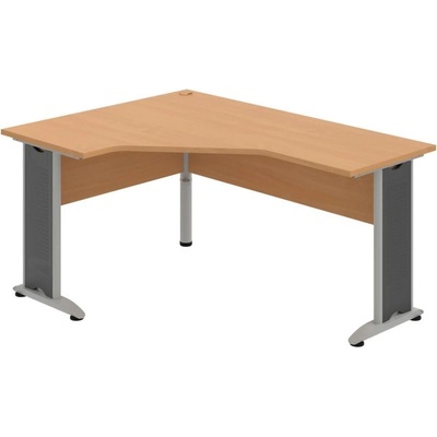 OFFICE PRO s.r.o. HOBIS kancelársky stôl pracovný tvarový, ergo pravý - CEV 60 P, buk