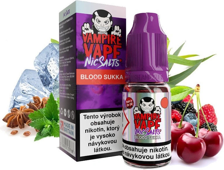 Vampire Vape Nicotine Salt Blood Sukka 10 ml 10 mg od 7,5 €