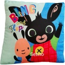 Setino obojstranný vankúš Zajačik Bing & Flop Zajačik Bing v póze Usaina Bolta 40x40