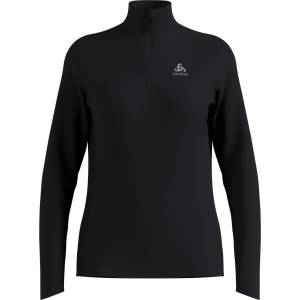 Odlo Дамска тениска Odlo Women's Mid Layer 1/2 Zip Essential Ceramiwarm Sport shirt - Black (916-1144-0512)