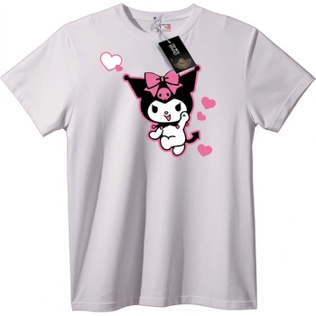 NOONEBRAND Kuromi Любовни Сърца Тениска - 5XL, Black