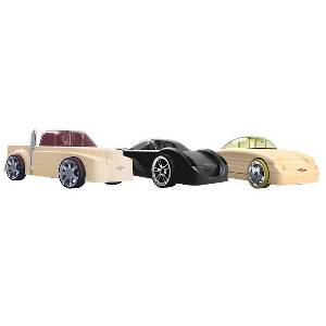 Play Monster Сглобяеми дървени колички Play Monster Automoblox - Rescue vehicles, 3 броя (109974)