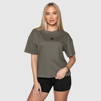 Iron Aesthetics Dámske oversized tričko Easy Day zelené