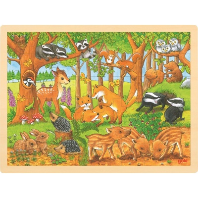 Goki Zvířecí děti v lese puzzle 48 dílů