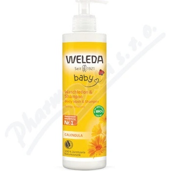 Weleda baby Měsíčkový mycí krém a šampon 400ml