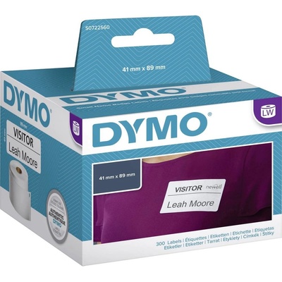 DYMO etikety v roli 11356 S0722560 89 x 41 mm papier biela 300 ks premiestniteľné typové štítky; S0722560