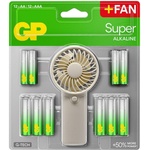 GP Batteries GP SUMMER PACK Алкални батерии Super AA x 12 бр. + Super AAA x 12 бр. + Fan/ Вентилатор/ GP BATTERIES (GP-BA-15A-24A-FANWETA21) - cybertrade